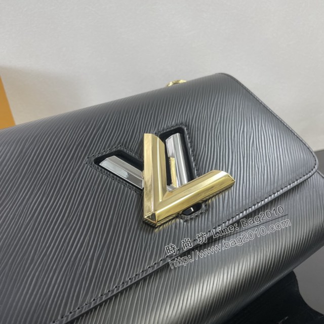 Lv路易威登2023專櫃新款Twist中號手袋 LV水波紋鏈條肩背斜挎女包 M22273 M22274 ydh5191